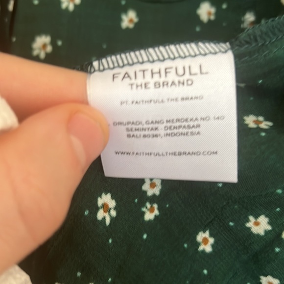 NW Faithful the Brand wrap mini dress - Picture 6 of 8